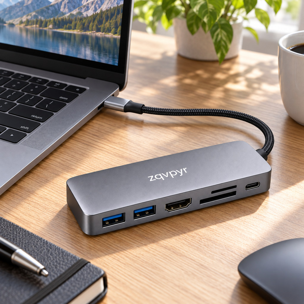 zqvpyr Link USB-C Desktop Hub lifestyle