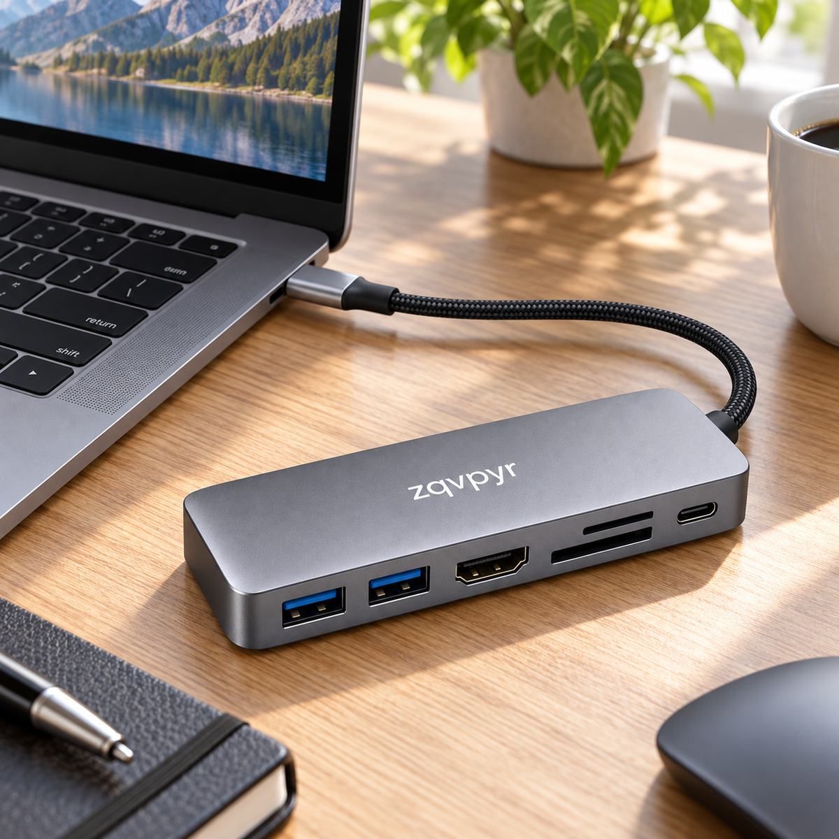 zqvpyr Link USB-C Desktop Hub lifestyle