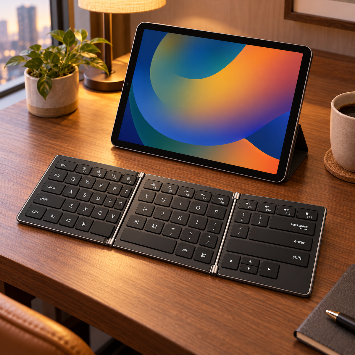 zqvpyr Frame Fold Bluetooth Keyboard lifestyle
